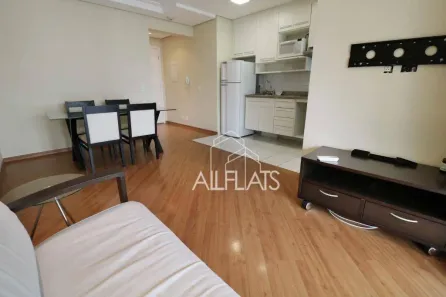 Flat com 1 Quarto para alugar, 48m² no Cerqueira César, São Paulo