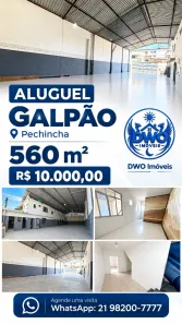 Galpão/Depósito/Armazém para alugar, 560m² no Pechincha, Rio de Janeiro