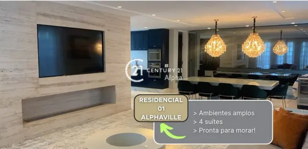 Casa de Condomínio com 4 Quartos à venda, 300m² no Alphaville Residencial Um, Barueri