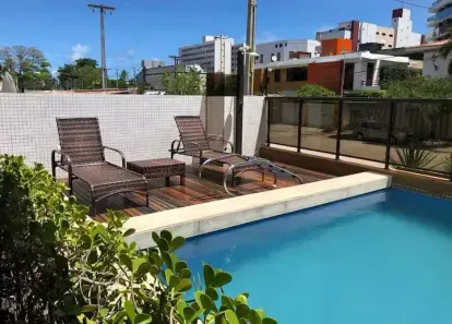 Apartamento com 1 Quarto para alugar, 43m² no Cabo Branco, João Pessoa
