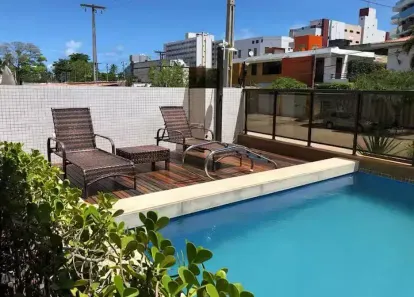 Apartamento com 1 Quarto para alugar, 46m² no Cabo Branco, João Pessoa