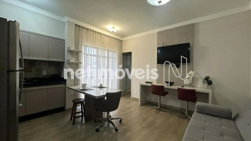Flat com 1 quarto — Funcionários, Belo Horizonte