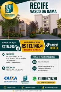 Apartamento com 2 Quartos à venda, 41m² no Vasco da Gama, Recife