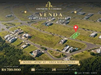 Lote/Terreno à venda, 455m² no Loteamento Alphaville Jundiaí - Fase 01, Jundiaí