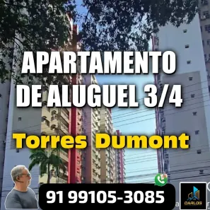Apartamento com 3 Quartos para alugar, 86m² no Pedreira, Belém