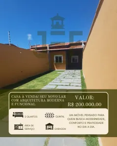 Casa com 2 Quartos à venda, 100m² no Paracuru, Paracuru