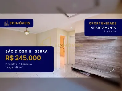 Apartamento com 2 Quartos à venda, 46m² no São Diogo II, Serra