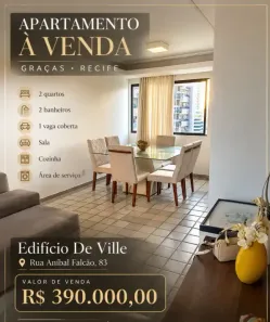 Apartamento com 2 Quartos à venda, 67m² no Graças, Recife