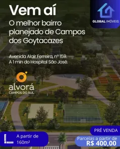 Lote/Terreno à venda, 160m² no Centro, Campos dos Goytacazes