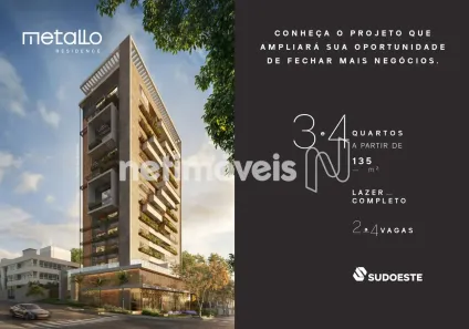 Apartamento com 3 Quartos à venda, 127m² no Gutierrez, Belo Horizonte