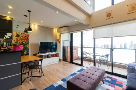 Apartamento com 1 Quarto para alugar, 67m² no Campo Belo, São Paulo
