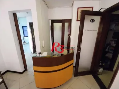 Sala Comercial para alugar, 52m² no Marapé, Santos