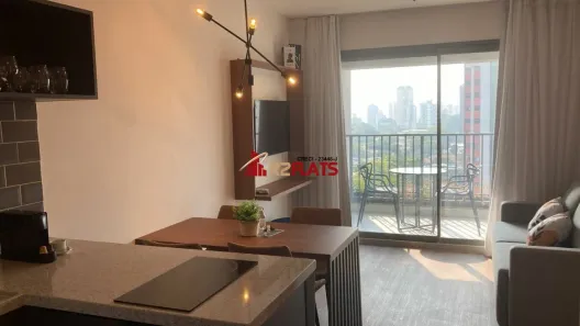 Flat com 1 Quarto para alugar, 51m² no Indianópolis, São Paulo