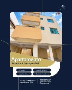 Apartamento com 2 Quartos à venda, 70m² no Sapucaia, Contagem