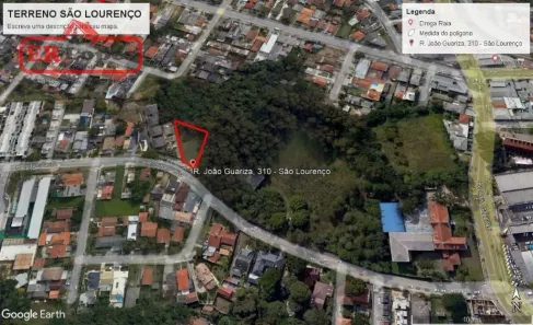 Lote/Terreno à venda, 937m² no São Lourenço, Curitiba