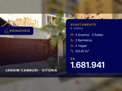 Apartamento com 3 Quartos à venda, 102m² no Jardim Camburi, Vitória