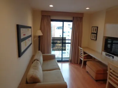 Flat com 1 Quarto para alugar, 35m² no Indianópolis, São Paulo