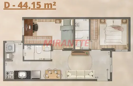 Apartamento com 2 Quartos à venda, 44m² no Jardim São Paulo(Zona Norte), São Paulo