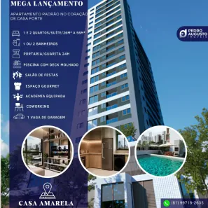 Apartamento com 2 Quartos à venda, 56m² no Casa Forte, Recife