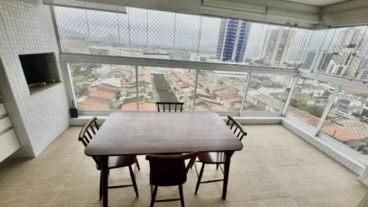 Apartamento com 3 Quartos para alugar, 111m² no Ponta da Praia, Santos