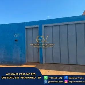 Casa com 2 Quartos para alugar, 50m² no Residencial Cusinato, Viradouro