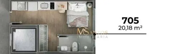 Apartamento com 1 Quarto à venda, 20m² no Trindade, Florianópolis