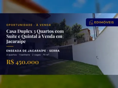 Casa com 3 Quartos à venda, 101m² no Enseada de Jacaraípe, Serra