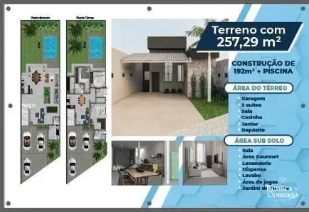 Sobrado com 3 Quartos à venda, 257m² no Vila Nova, Maringá