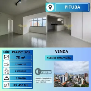 Apartamento com 2 Quartos à venda, 78m² no Pituba, Salvador