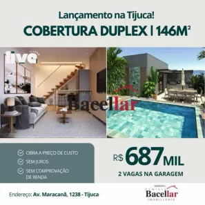 Cobertura com 1 Quarto à venda, 146m² no Tijuca, Rio de Janeiro