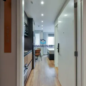 Apartamento com 1 Quarto para alugar, 21m² no Indianópolis, São Paulo