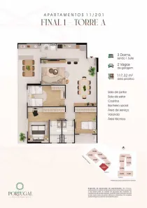 Apartamento com 2 Quartos à venda, 86m² no Caiçara, Praia Grande