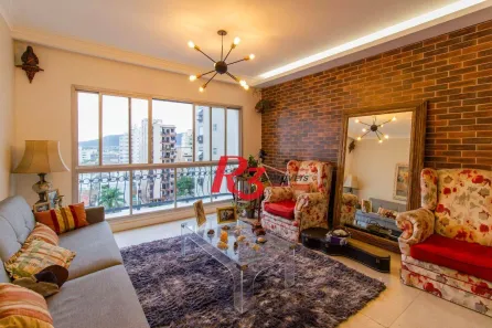 Apartamento com 3 Quartos à venda, 140m² no Ponta da Praia, Santos
