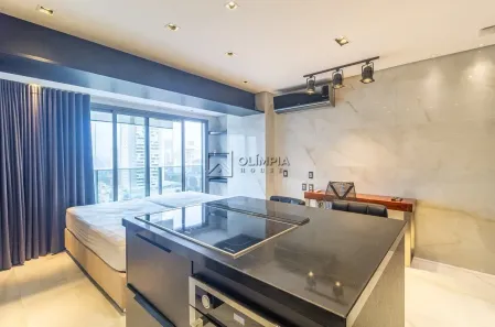 Apartamento com 1 Quarto para alugar, 45m² no Brooklin Paulista, São Paulo