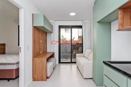 Apartamento com 1 Quarto para alugar, 27m² no Centro, Curitiba
