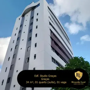 Apartamento com 1 Quarto à venda, 35m² no Graças, Recife