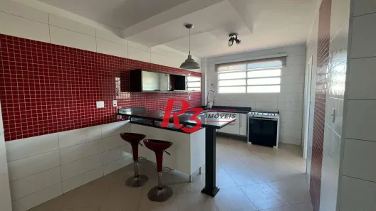 Apartamento com 2 Quartos para alugar, 120m² no Gonzaga, Santos