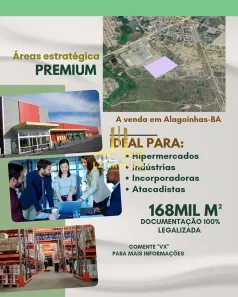 Lote/Terreno à venda, 168m² no Centro, Alagoinhas