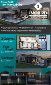 Casa com 3 Quartos à venda, 104m² no Mangabeira, João Pessoa