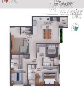 Apartamento com 3 Quartos à venda, 109m² no Pedra Branca, Palhoça