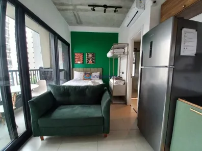 Apartamento com 1 Quarto para alugar, 24m² no Vila Olímpia, São Paulo