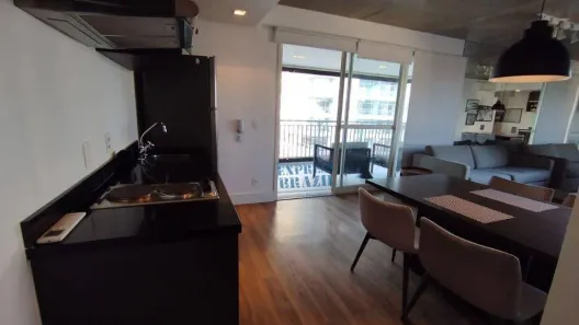 Apartamento com 1 Quarto para alugar, 63m² no Cidade Monções, São Paulo