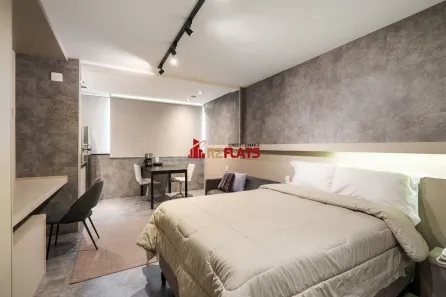 Flat com 1 Quarto para alugar, 32m² no Vila Olímpia, São Paulo