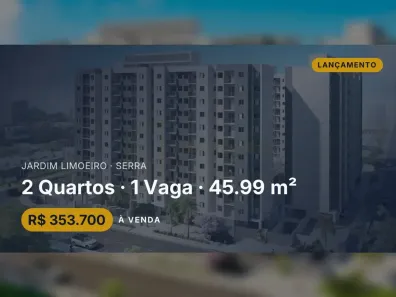 Apartamento com 2 Quartos à venda, 45m² no Jardim Limoeiro, Serra