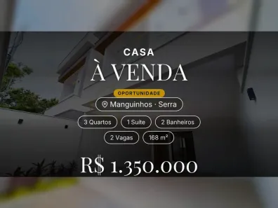 Casa com 3 Quartos à venda, 168m² no Manguinhos, Serra