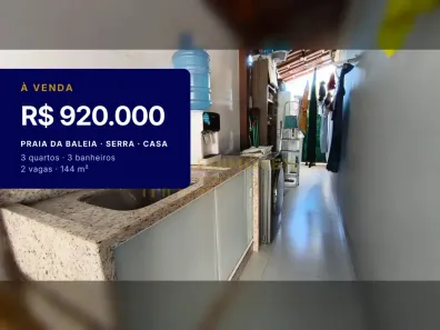 Casa com 3 Quartos à venda, 144m² no Praia da Baleia, Serra