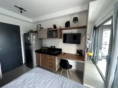 Apartamento com 1 Quarto para alugar, 20m² no Pinheiros, São Paulo