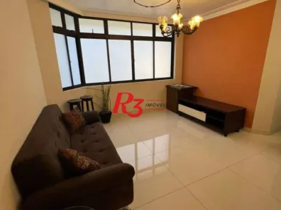 Apartamento com 3 Quartos para alugar, 150m² no Ponta da Praia, Santos