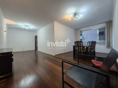 Apartamento com 3 Quartos para alugar, 142m² no Embaré, Santos