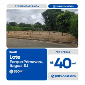 Lote/Terreno à venda, 360m² no Parque Primavera, Itaguaí